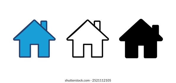 Vector de ícono de la casa. Vector de iconos de inicio
