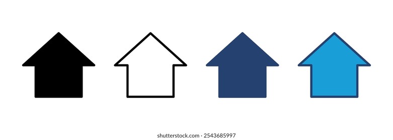 Vector de ícono de la casa. Vector de iconos de inicio