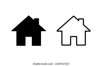 House icon vector. Home sign and symbol