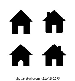 Vector de icono de la casa. Firma y símbolo del hogar