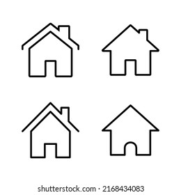 Haussymbol, Vektorgrafik. Heimzeichen und Symbol