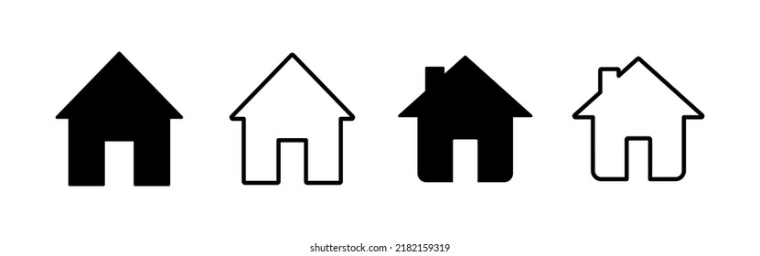 House icon vector. Home sign and symbol