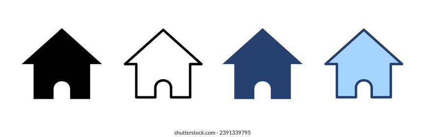 House icon vector. Home sign and symbol