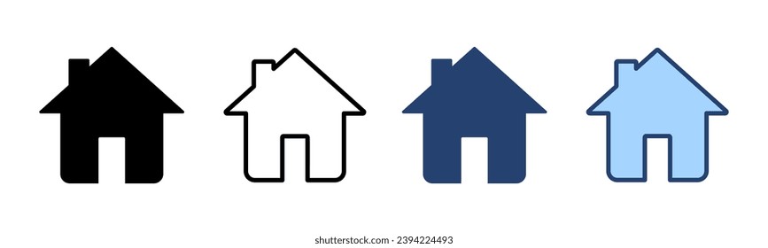 House icon vector. Home sign and symbol
