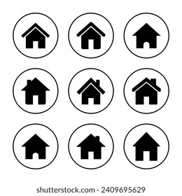 House icon vector. Home sign and symbol