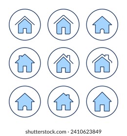 House icon vector. Home sign and symbol