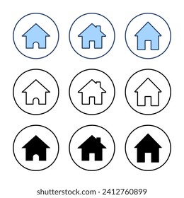 House icon vector. Home sign and symbol