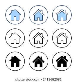 House icon vector. Home sign and symbol