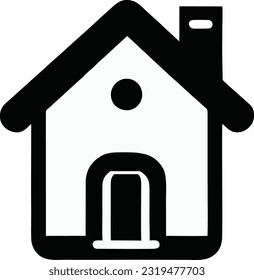 House icon vector, House and home simple symbol, Vector illustration 4