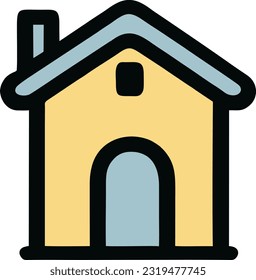 House icon vector, House and home simple symbol, Vector illustration 37