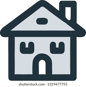 House icon vector, House and home simple symbol, Vector illustration 40