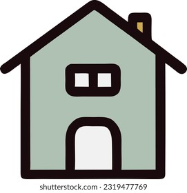 Vector de icono de la casa, símbolo sencillo de la casa y del hogar, ilustración vectorial 26