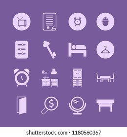 house icon. house vector icons set builder, house buying contract, nightstand and filter