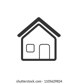 House icon. Vector illustration.