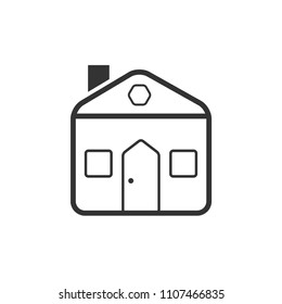 House icon. Vector illustration.
