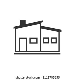 House icon. Vector illustration.
