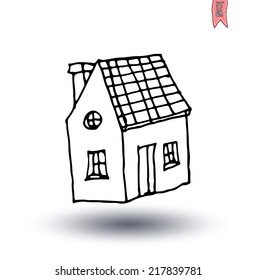  House icon, vector illustration.