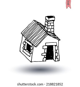  House icon, vector illustration.