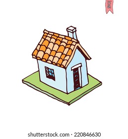   House icon, vector illustration.