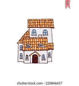 House icon, vector illustration.