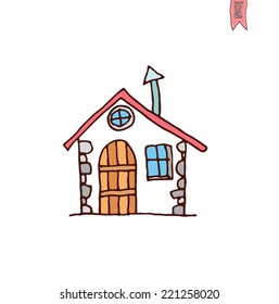  House icon, vector illustration.