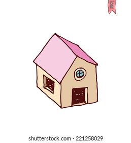  House icon, vector illustration.