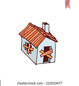  House icon, vector illustration.