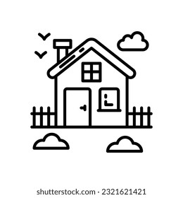 House icon in vector. Illustration