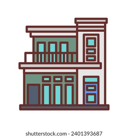 House icon in vector. Illustration