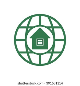 House  icon, vector illustration. 