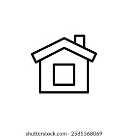 house icon Vector illustration in black