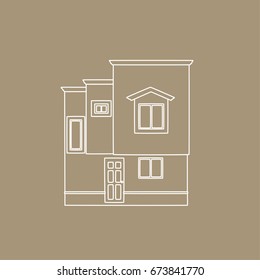 House icon, vector illustration design. Residential houses collection.