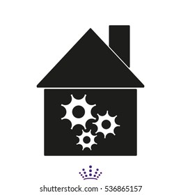 house, icon, vector illustration EPS 10