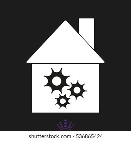 house, icon, vector illustration EPS 10