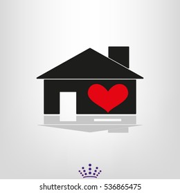 house, icon, vector illustration EPS 10