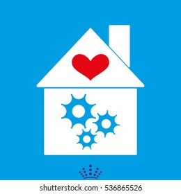 house, icon, vector illustration EPS 10