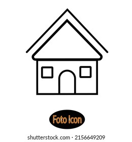 Icono de la casa. Ilustración vectorial eps10