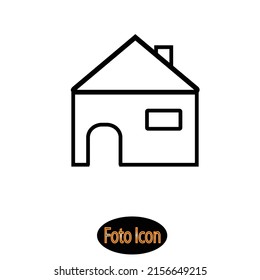 House icon. Vector illustration eps10