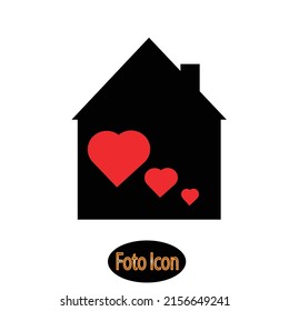 Icono de la casa. Ilustración vectorial eps10