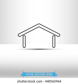 House icon vector illustration eps10.