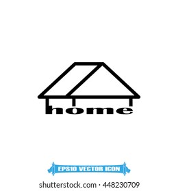House icon vector illustration eps10.