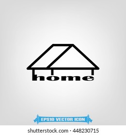 House icon vector illustration eps10.
