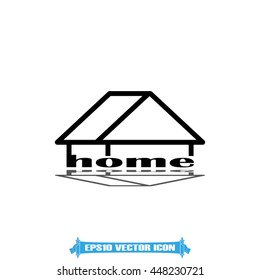 House icon vector illustration eps10.