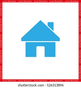 House icon vector illustration eps10. Isolated badge for website or app - stock infographics