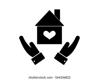 house, icon, vector illustration eps10