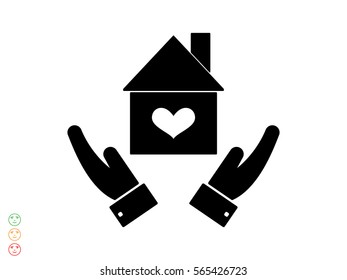 house, icon, vector illustration eps10