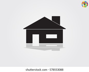 house, icon, vector illustration eps10