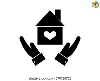 house, icon, vector illustration eps10