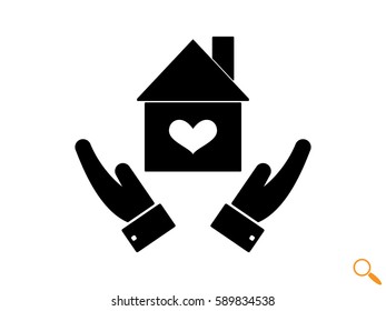 house, icon, vector illustration eps10