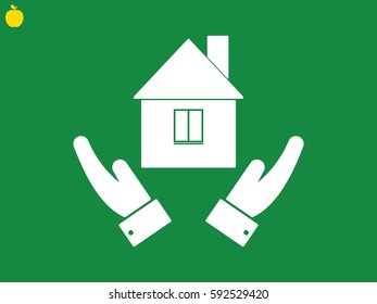 house, icon, vector illustration eps10